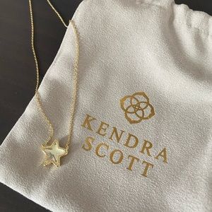 Jae Star Gold Pendant Necklace In Dichroic Glass